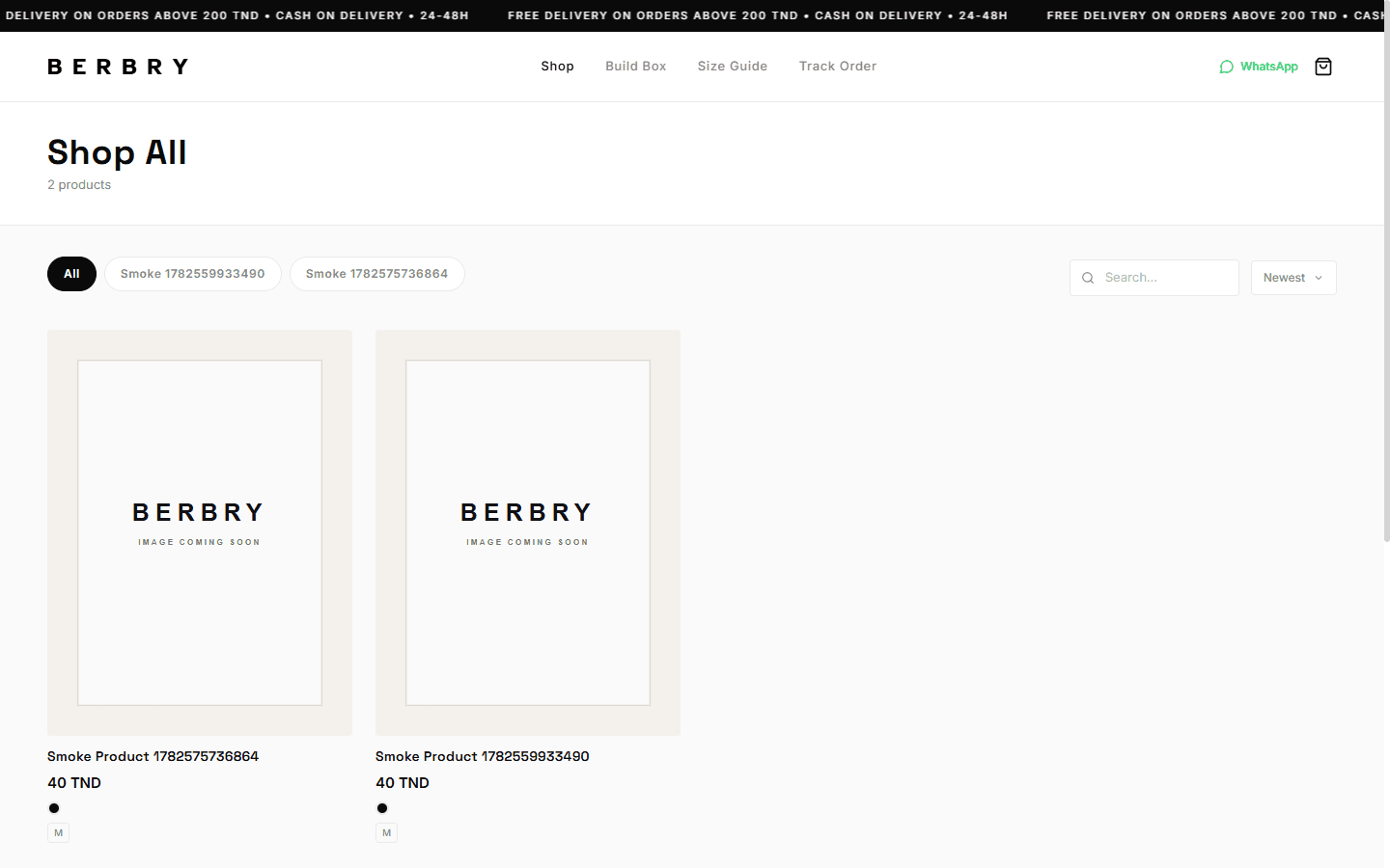 BERBRY - 3D E-commerce Platform