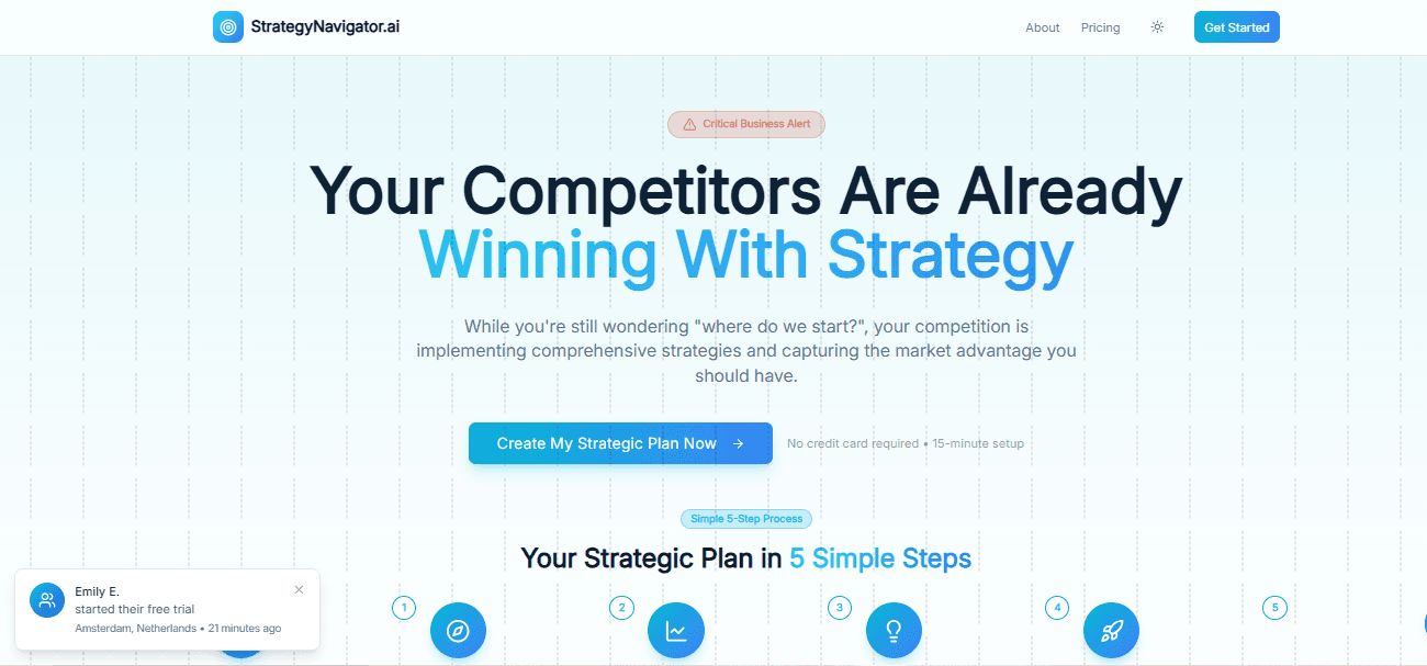 Strategy Navigator - AI SaaS Platform
